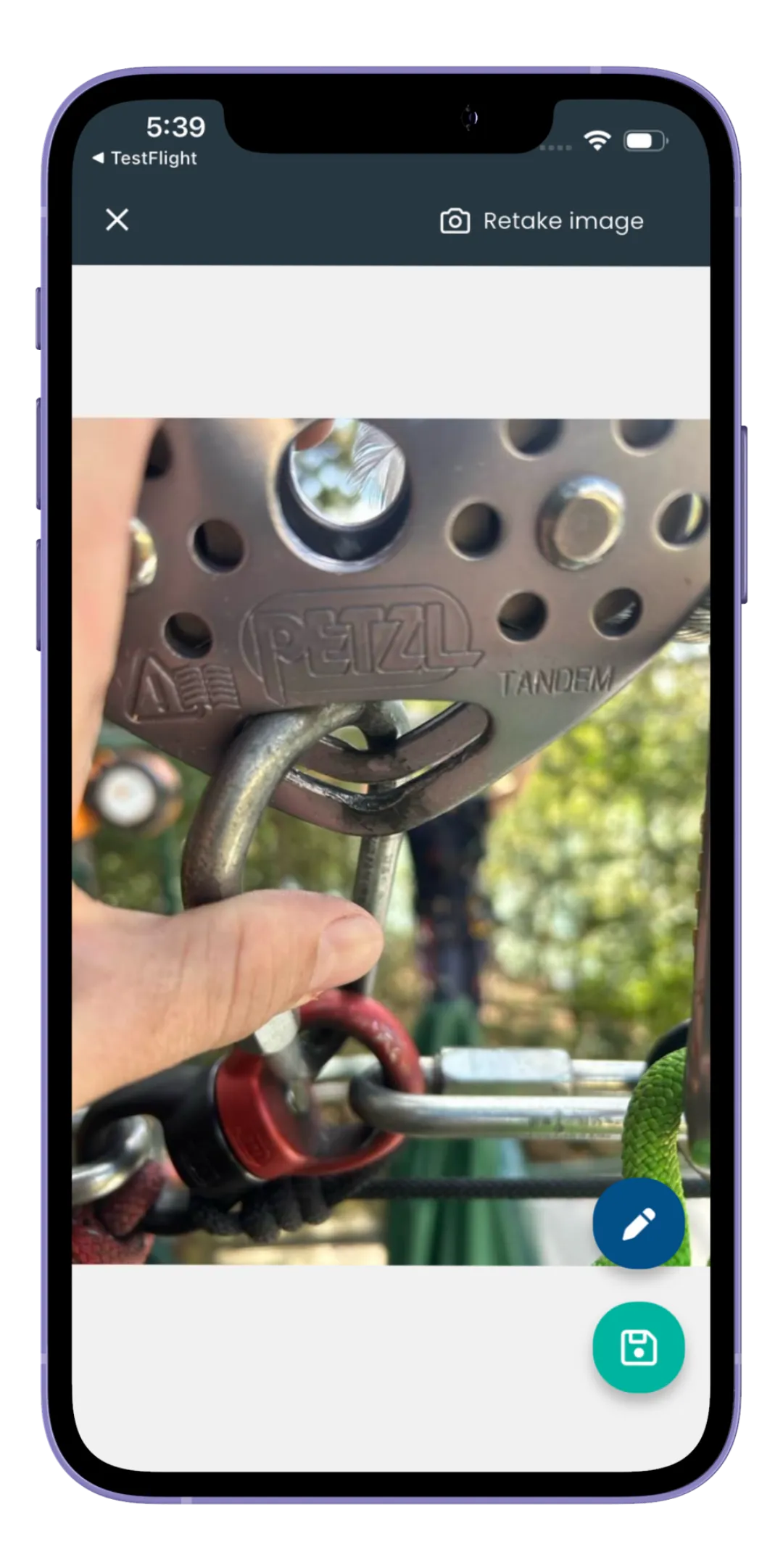 Works offline screen in the Risk Memo app